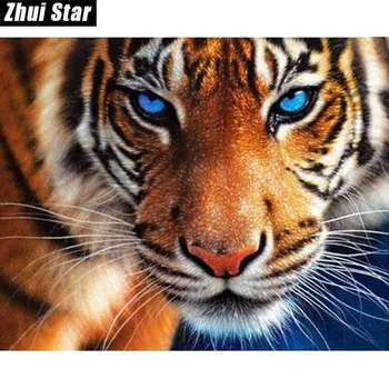 

Full Square Diamond 5D DIY Diamond Painting "tiger A" Embroidery Cross Stitch Rhinestone Mosaic Painting Decor