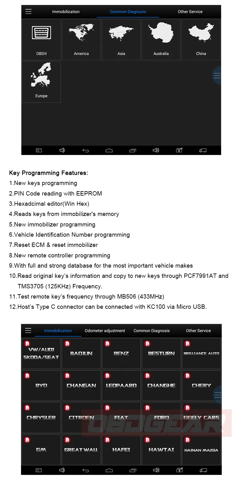 XTOOL X100 Pad2 Wifi и Bluetooth OBD2 полная система авто диагностический инструмент ключ программист одометр Adjsutment автомобильный диагностический инструмент