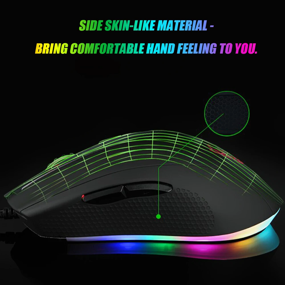  MOTOSPEED V60 Gaming Mouse USB Wired RGB Backlight PMW3325 DPI5000 Gamer PC computer Mouses mice fo