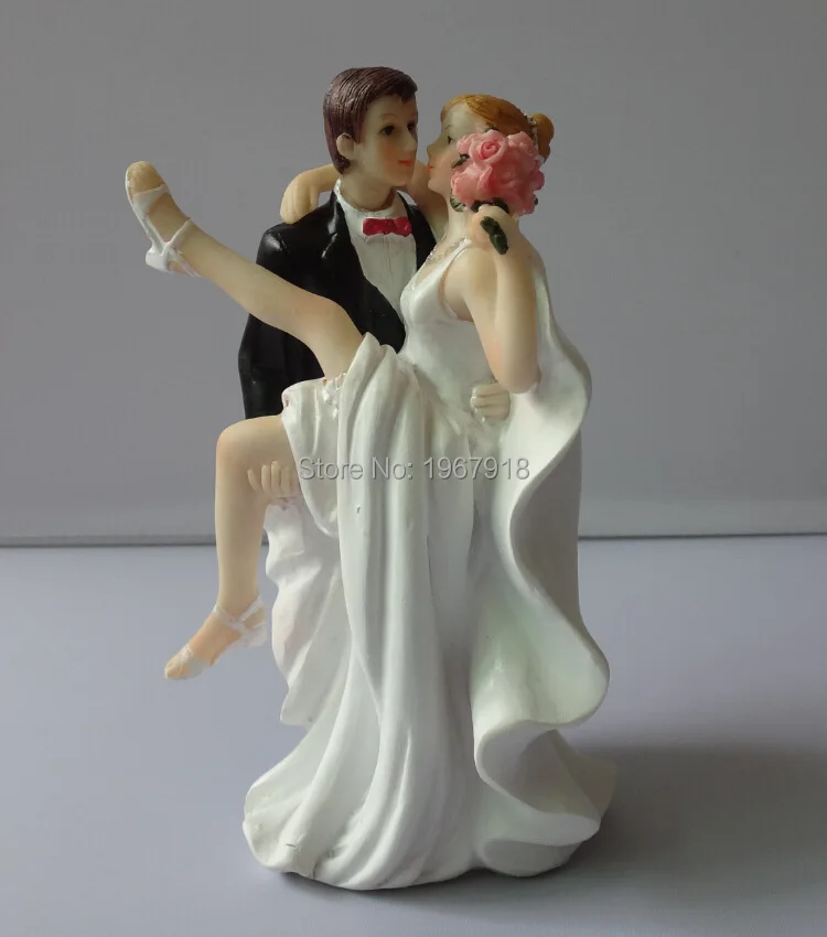 Mr And Mrs Wedding Cake Topper Bride Groom Dancing Couple Resin Figurine Party 