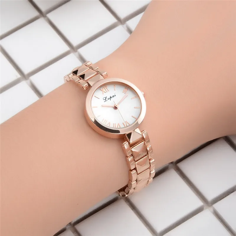 

LVPAI Hot Sale Top Brand quartz watch Luxurious Relogio Feminino Business Rose Gold Fashion Superior Luxury Women Watches 3L45