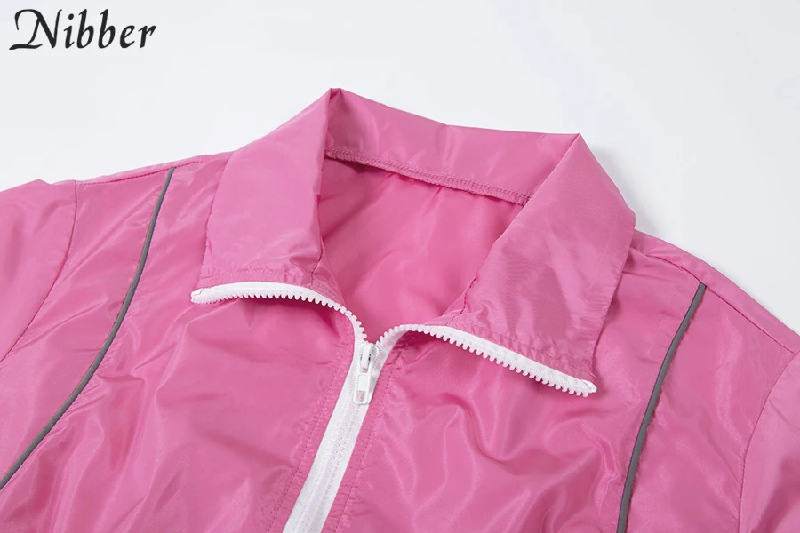 Nibber/Осенняя модная базовая Светоотражающая одежда для активного отдыха комплект из 2 предметов женское повседневное пальто 2019wild тонкая куртка спортивные костюмы mujer