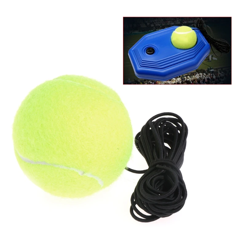 Зеленая эластичность теннисные мячи тренер Упражнение резиновый шнур эластичная лента отскок