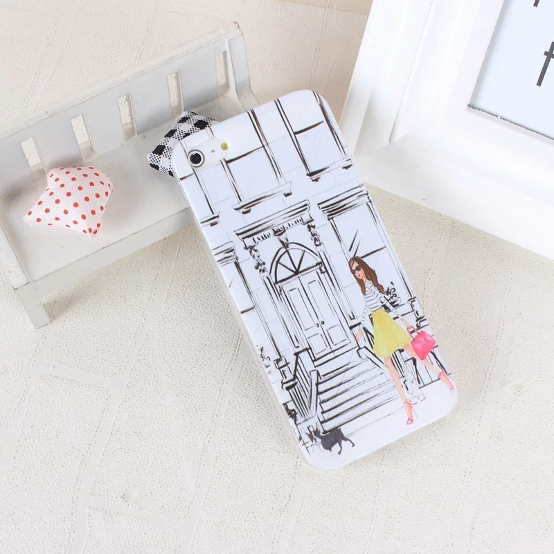 Case for iphone 5s Cover A Girl Transparent Soft Silicone Cases For iPhone 5 5S SE TPU Phone Case 07