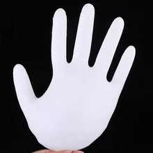 100 шт Одноразовые Латексные Медицинские Перчатки универсальные рабочие перчатки для чистки пальцев латексные защитные домашние пищевые перчатки для безопасного отбеливания ST04