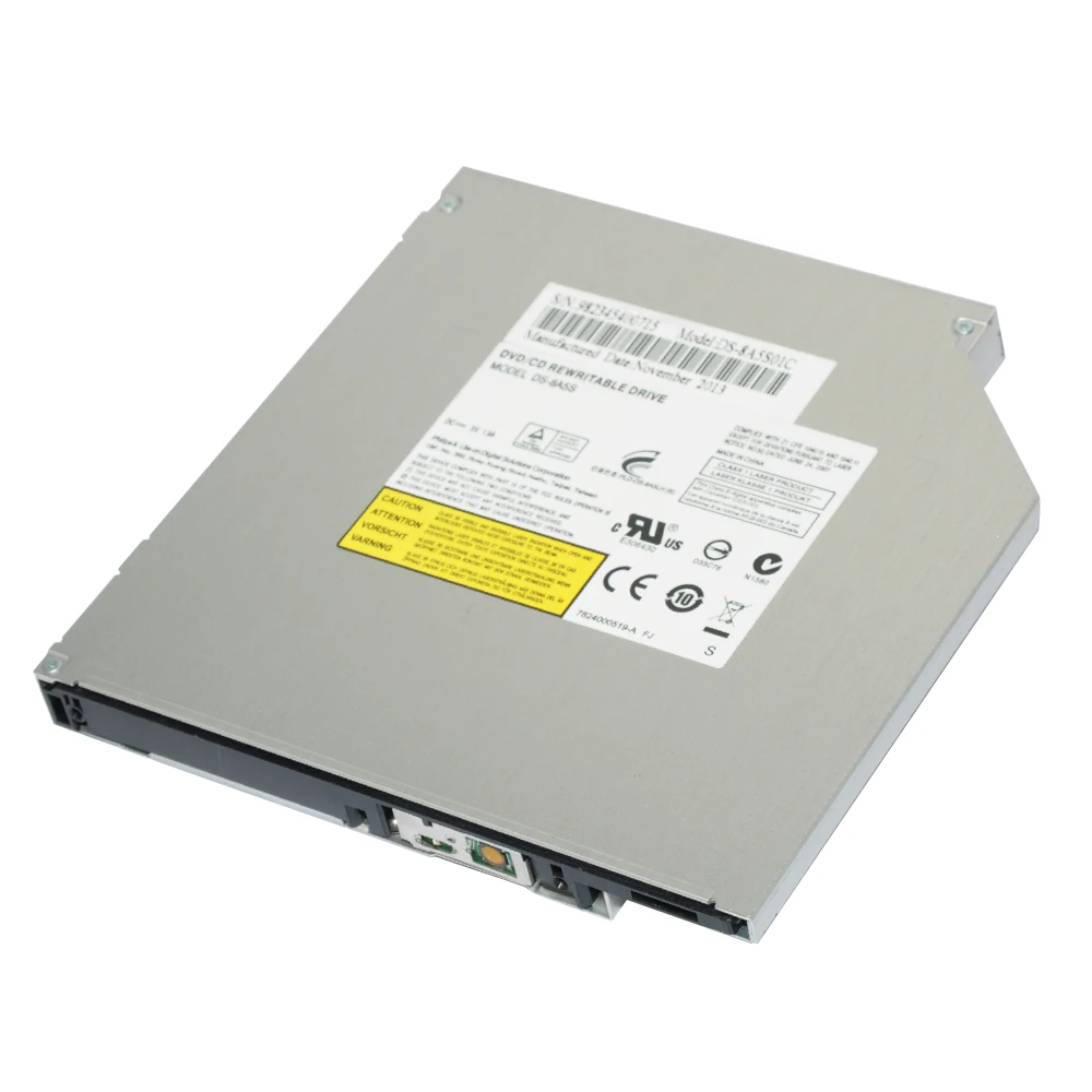 Deepfox 12,7mm DVD CD RW quemador escritor interno SATA Optical Drive portátil disco DVD quemador escritor con panel