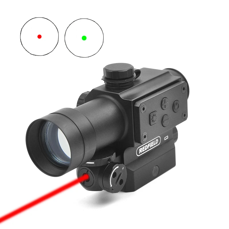 1X30 красный зеленый точка зрения рефлекторный прицел с красным лазерным прицелом оптика область охотничьи области подходит 20 мм Rail Riflescope Caza