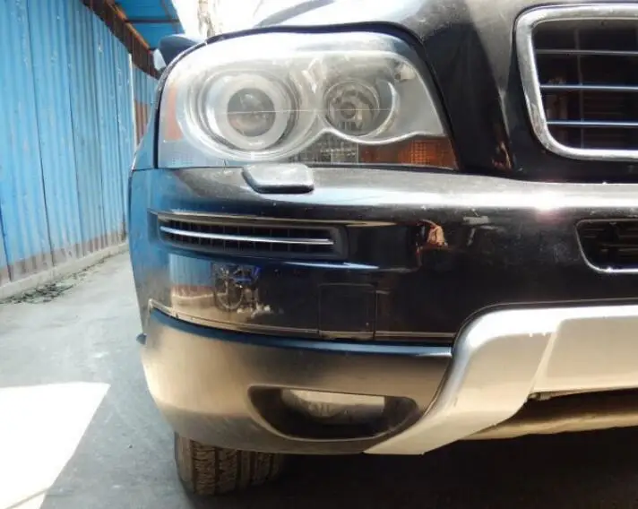 Как снять передний бампер хс90 Stainless Steel front bumper air intake molding trim covers for XC90 2008 2009 2