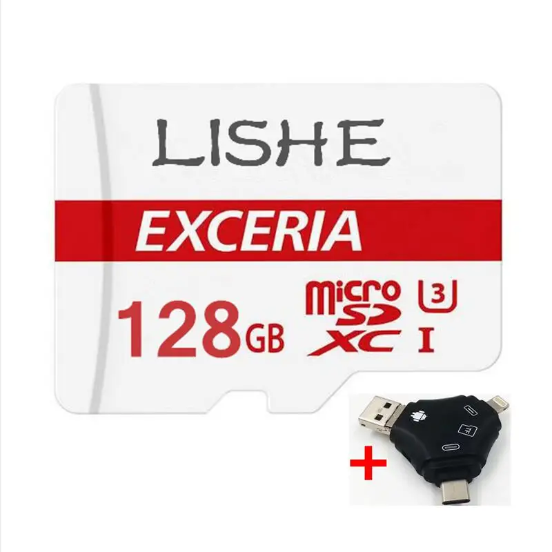 Новый LISHE EXCERIA U3 памяти Micro SD Card128gb/64 ГБ/32 ГБ SDHC/SDXC UHS-I C10 sd-карта V30 TF карты 4 K HD для