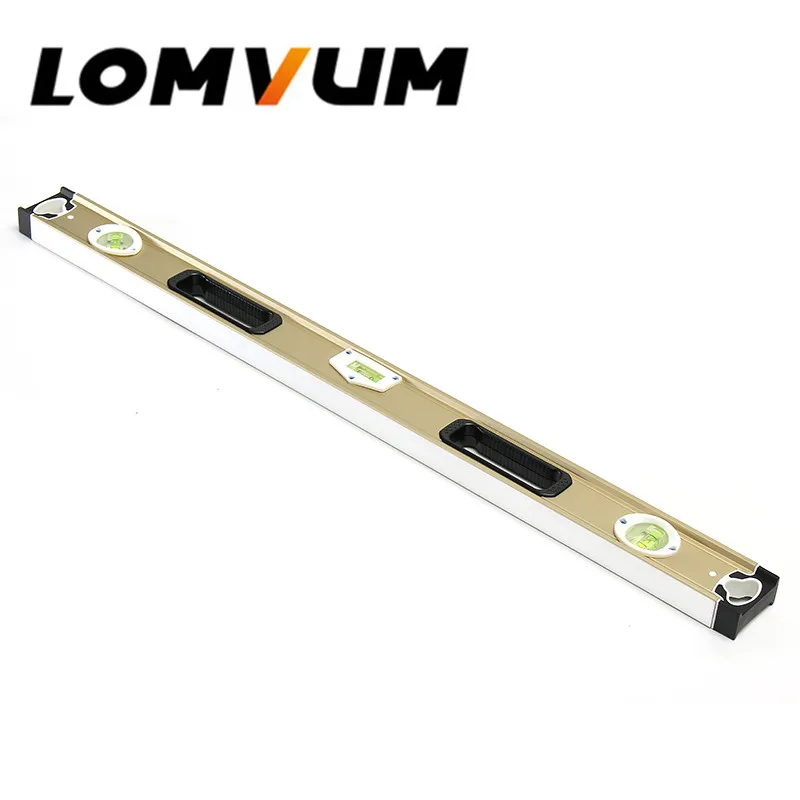 

LOMVUM High Precision Spirit Level Magnetic High Bearing Ruler Lever Bubbles Rustproof Horizontal Ruler Spirit Level Vial 800mm