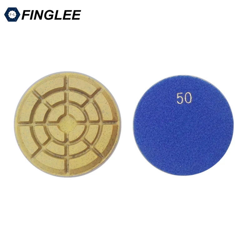 FINGLEE 6 pcs/lot 100mm Cooper Bond Aggressive Wet polishing pad 4