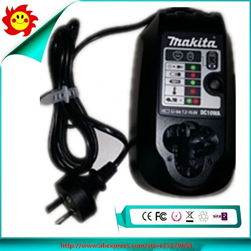 Бесплатная доставка б/у Оригинал Makita DC10WA 7 2 V-10 8 V Мощность инструмент Батарея
