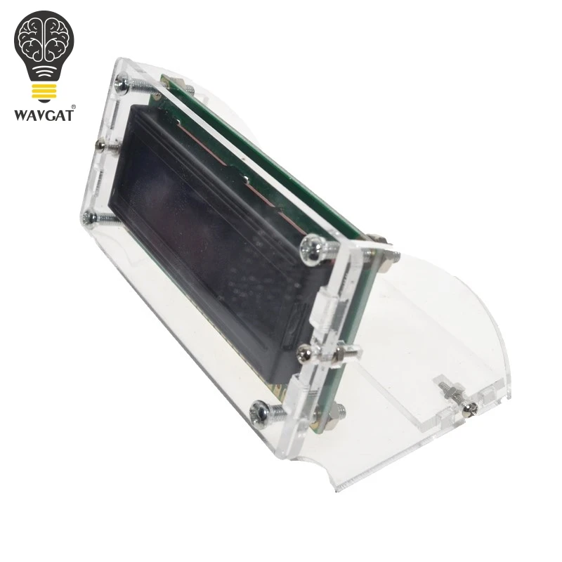 Прозрачный акриловый корпус SUQ для ЖК экрана LCD1602 с винтом/гайкой держатель (без