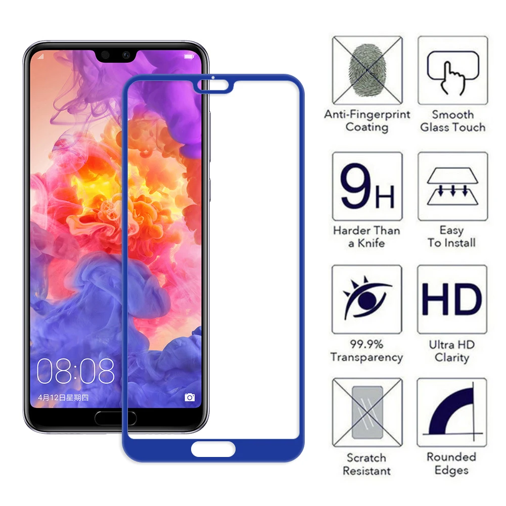 защитное стекло 5D закаленное Стекло для huawei P20 lite Экран протектор Коврики 9 10 Pro Lite