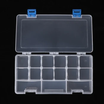 

Portable 15 Components Storage Box Hardware Tool Parts Case Transparent Plastic