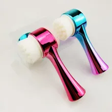 Щётка для очищения лица портативный размер 3D лицо глубокая кисточка для чистки пор вибрационный массаж лица моющий продукт инструмент для ухода за кожей