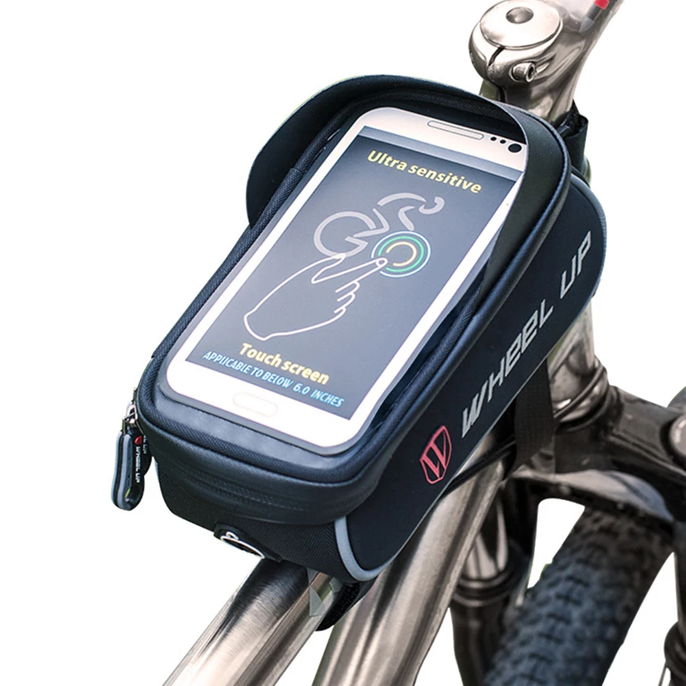 Водонепроницаемая велосипедная сумка Корзина Паньер Рама труба руль сумка высокочувствительная сенсорный экран двойная молния велосипедные сумки