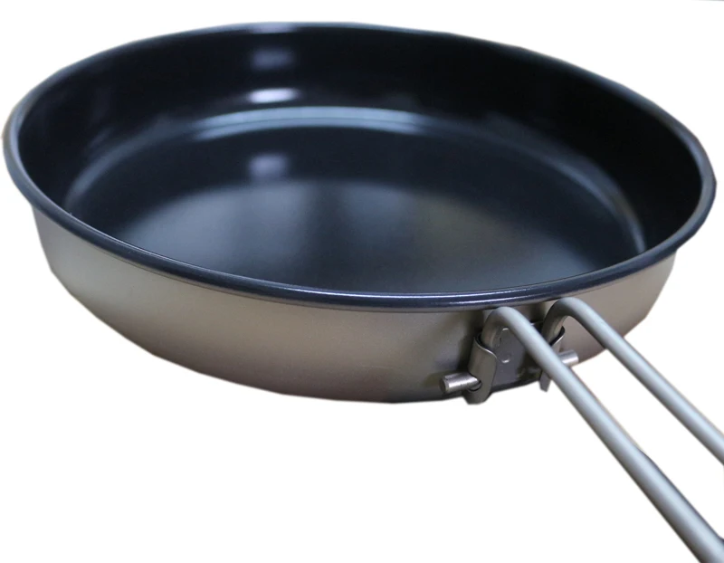

Keith Outdoor Non-stick fry Pan Titanium Pot  Folding Pan Camping Cookware  Ti8150