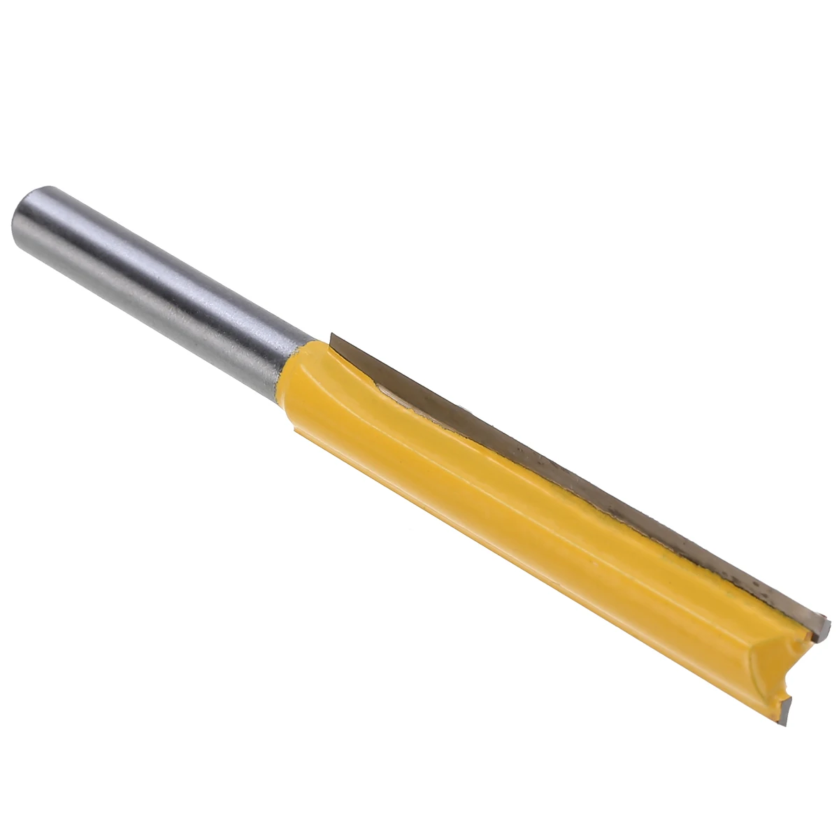 50mm 2"  Extra Long Straight Router Bit With Two Flute 1/4 Shank Woodworking For Double-edged Trimming Machine Tool Head