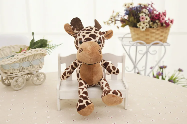 

small cute plush giraffe toy new cartoon giraffe doll gift about 18cm 1470