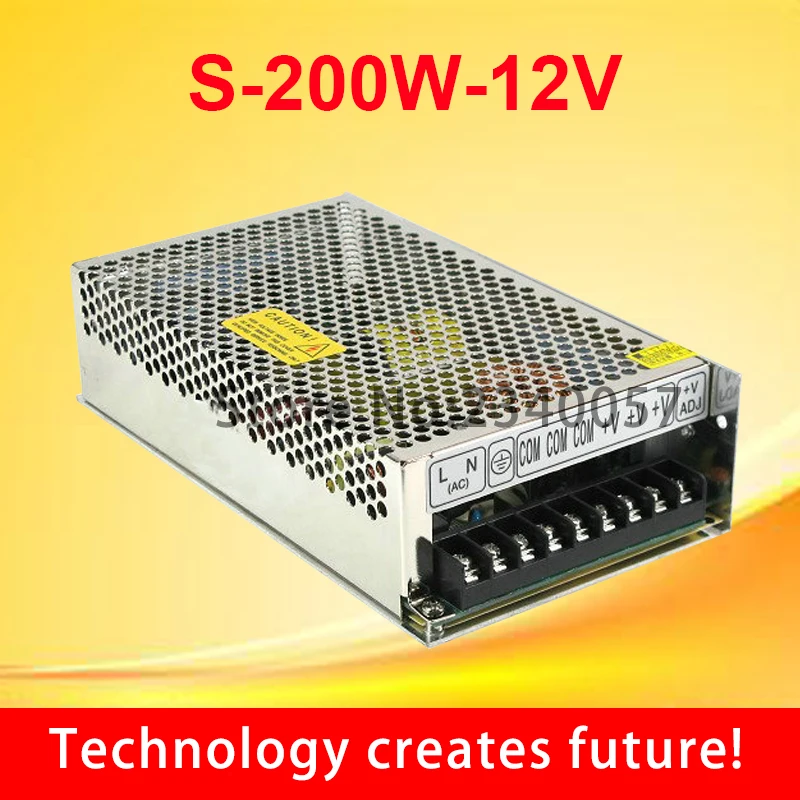 

200W 12V 16.5A Single Output Switching power supply for CCTV camera LED Strip light AC to DC SMPS