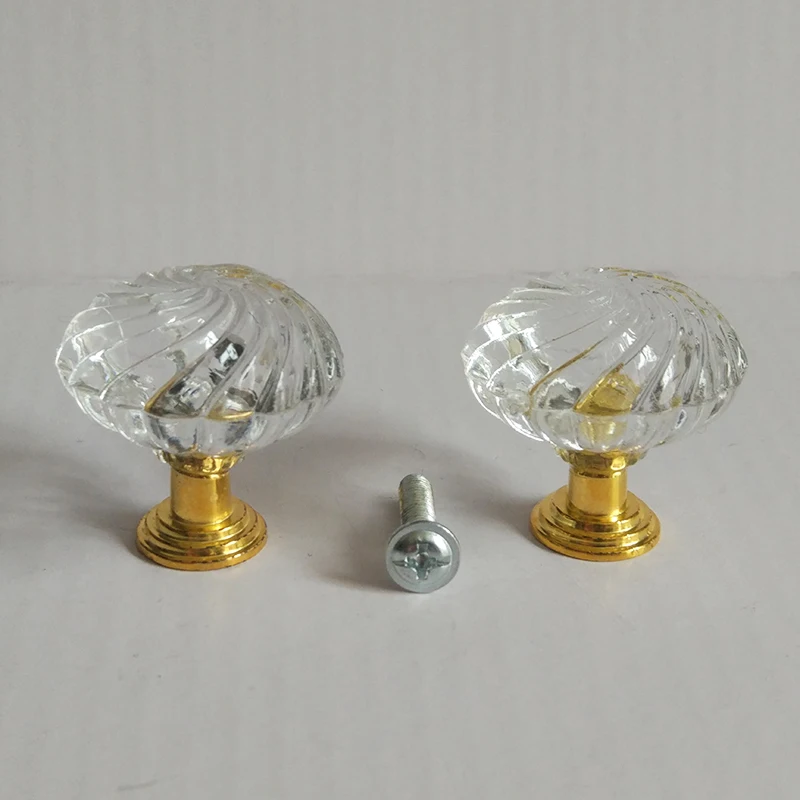 16PCS Clear Crystal kitchen Knobs And Handles Dresser Cupboard