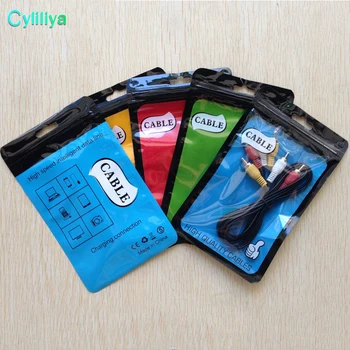 

Zipper Retail Package Boxes OPP poly Bag For Micro USB charger data sync cable audio earphone iphone 7 Plus