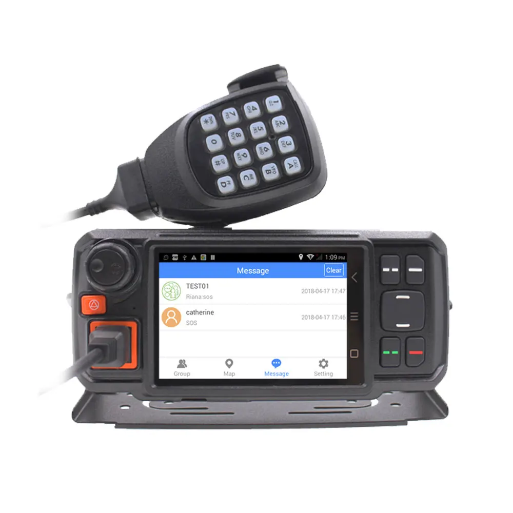 Android Network transceiver GPS walkie talkie SOS radios Bluetooth PTT Car Radio 3G Radio with SIM Card Radio