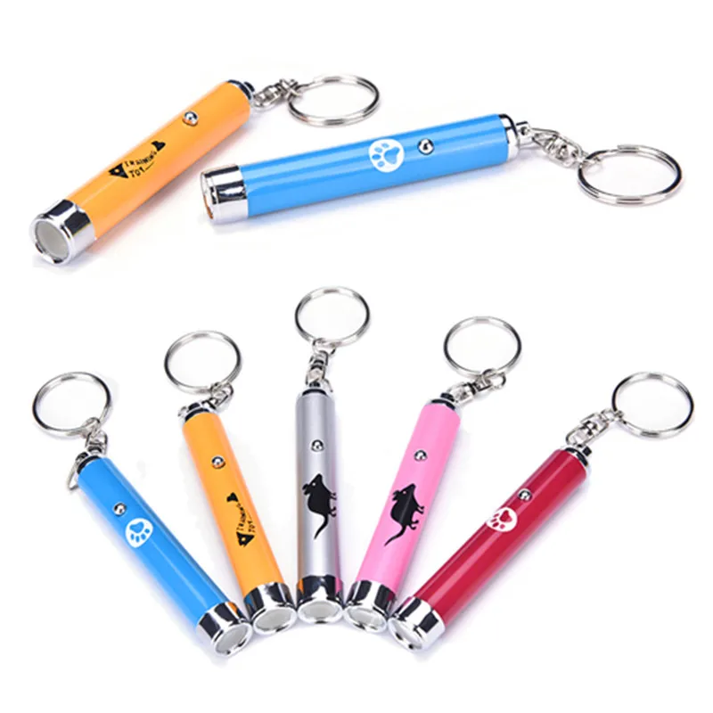 

Portable Creative Funny Pet Cat Toys LED Laser Pointer light Pen With Bright Animation Mouse Shadow For Cats Training