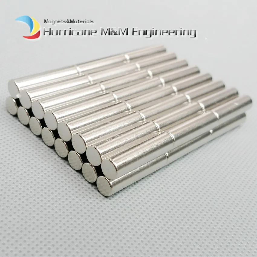 

60-1000pcs N42 NdFeB Cylinder Dia 6.35x25.4 mm NdFeB Magnet Rod 1/4"x1" Strong Neodymium Rare Earth Magnets Permanent Sensor