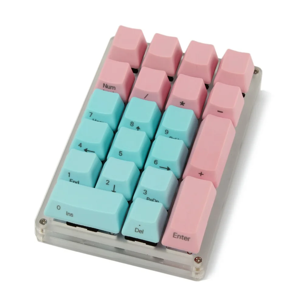 YMDK пустой боковой печатью топ-печатный 21 ключ Numpad толстый PBT OEM профиль Keycap для MX переключатели Numpad(только KEYCAP