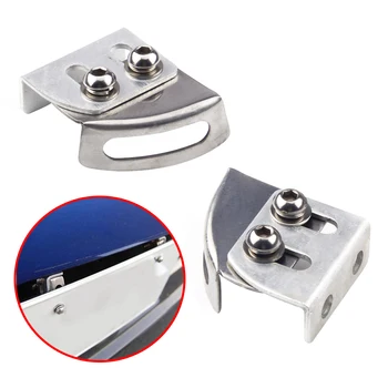 

DWCX 2pcs Univerdal Adjustable Car Bumper License Plate Relocator Bracket Holder Mount Support Angle