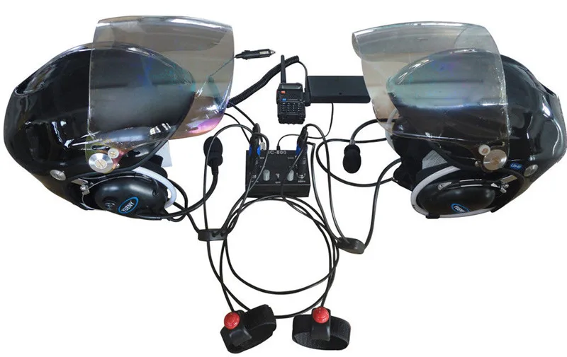 2X paramotor helmets autogyro trike helmet with intercom