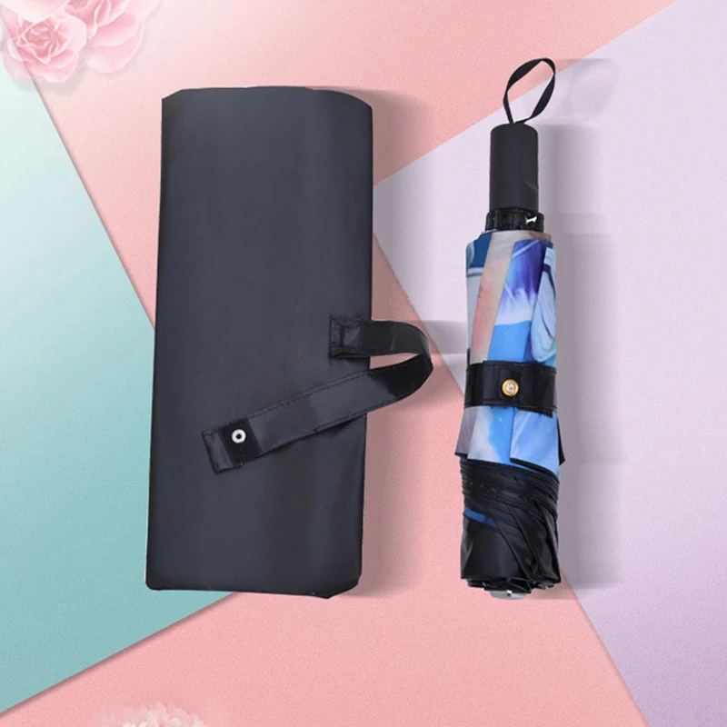 YADA Creative 12 Constellation Pattern Folding Rainy Umbrella Anti-UV Rainproof Sun Protection Parasol Umbrellas Female YS015
