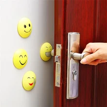 3pcs Self Adhesive rubber door stopper door protector wall Stickers door buffer Rubber Crash Pad Doorknob