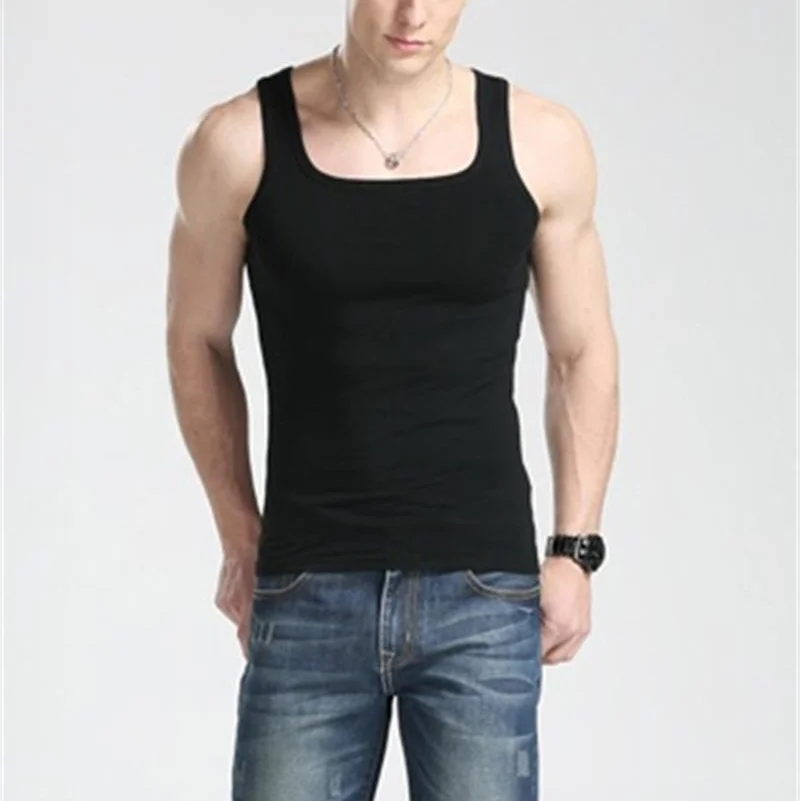 

Cheap Men's Cotton Men's Vest Square Collar Vest