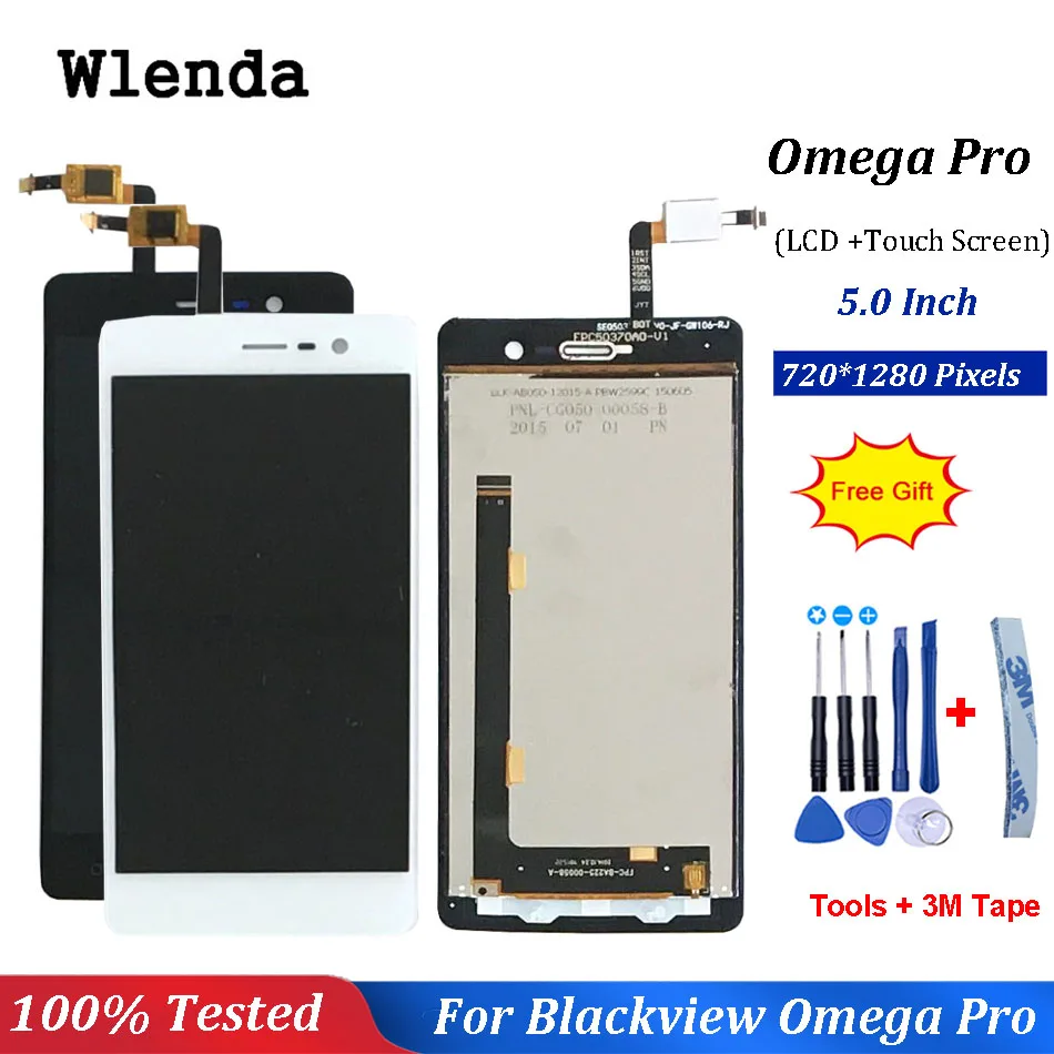 Черный/белый для Blackview Omega Pro ЖК дисплей и кодирующий преобразователь сенсорного