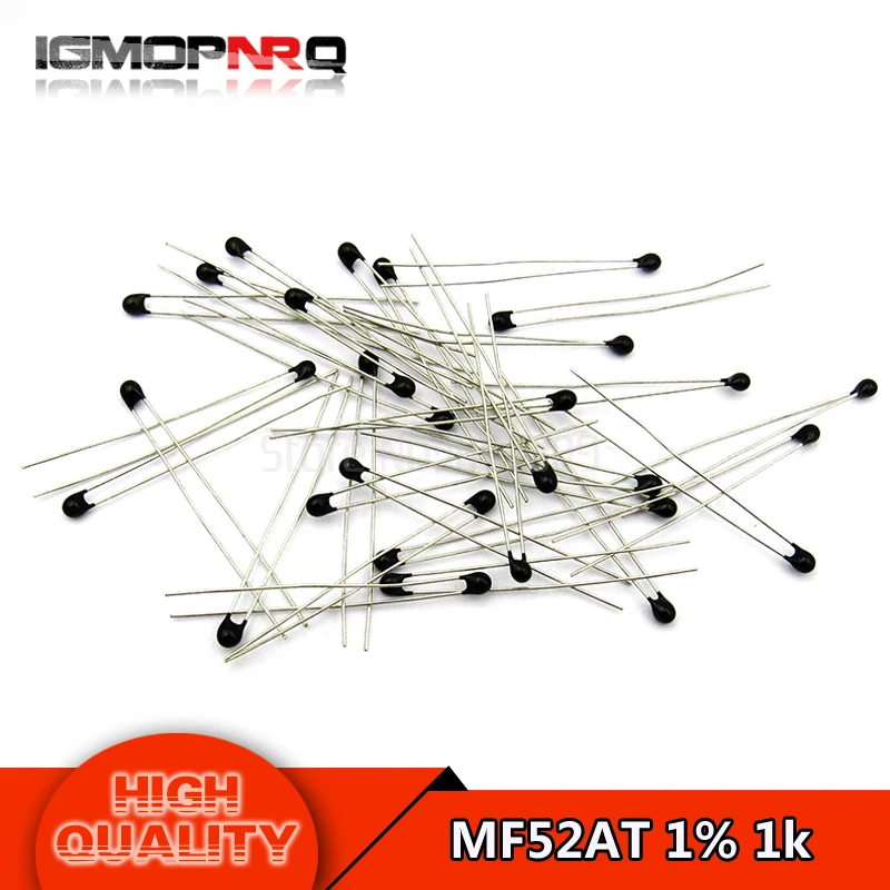 

20pcs/lot MF52AT 1K 3950 +/-5% ntc-1k/3950 ntc-mf52at 1K B value: 3950 thermistor temperature sensor MF52