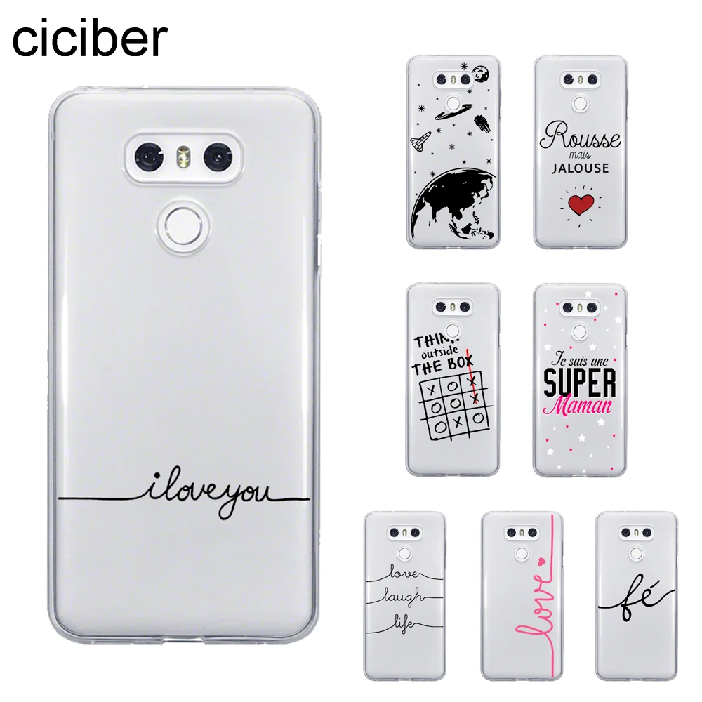 

ciciber French Love Amor Cover For LG G7 G6 G5 V40 V35 V30 ThinQ Phone Cases For LG K8 K10 2017 2018 K9 K11 Plus Coque Soft TPU