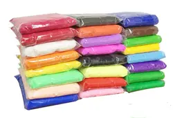 5 пакетов/лот (20 г/пакет, 5 Разноцветные) сушка DIY ковкого полимера Поделочная глина мягкая Конструкторы пластилин Дети Playdough полимерной