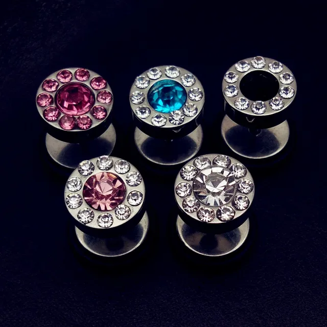 1pcs Stainless Steel Ear Stud Earrings Women Men Fake Piercing 1pcs Stainless Steel Ear Stud Earrings Women Men Fake Piercing Expander Tunnel Plugs Brincos