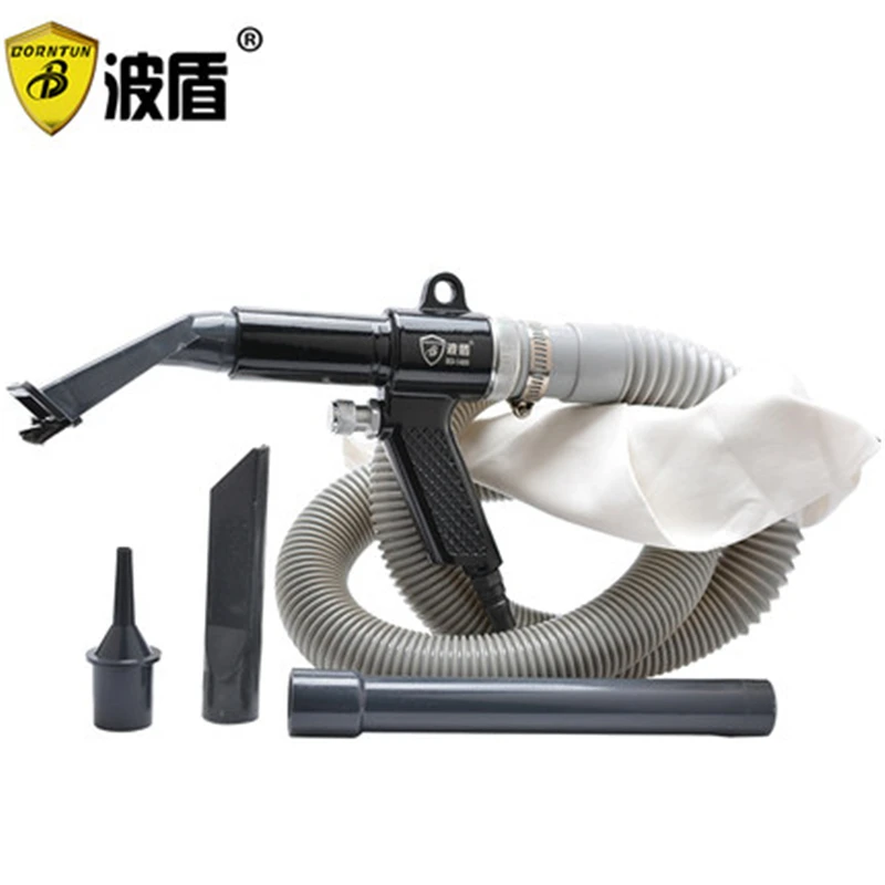 Borntun 2-in-1 Pneumatic Air Dust Blower Remover Sucking Machine Suction Tool with Nozzles