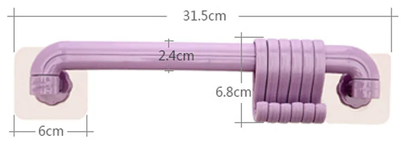 Многофункциональные полки для хранения полотенец, настенные полки на присоске, 6 крючков, пластиковая отделка, бытовая полка для ванной комнаты, полка без следов