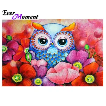 

Ever Moment Diamond Painting Handmade Full Square Owl Mosaic Picture Of Rhinestone Diamond Embroidery Decoration Home 3F398