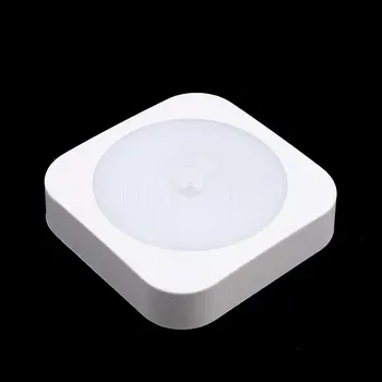 

Mini Motion Sensor LED Night Light Bright Lamp Bright Wireless Rechargeable Build-in Lithium Battery Cabinet Bedside Home Light