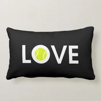 

Fashion Tennis Ball Love Pillowcase Interesting home throwing pillowcases and sofa cushions Gifts for tennis fans 20*30 inch