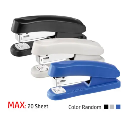 DL Office School Home Stapler Middle Size 20 Pages three Colors Stapler and Staples