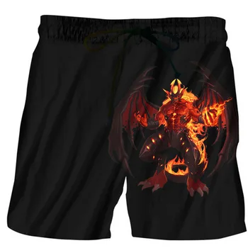 

2019 new 3D stereo printing shorts Harajuku style street men's shorts loose casual super large size clothing
