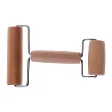 Деревянный H образный Скалка антипригарный скользящий валик для глазури на торте тесто украшение ремесло инструмент для выпечки