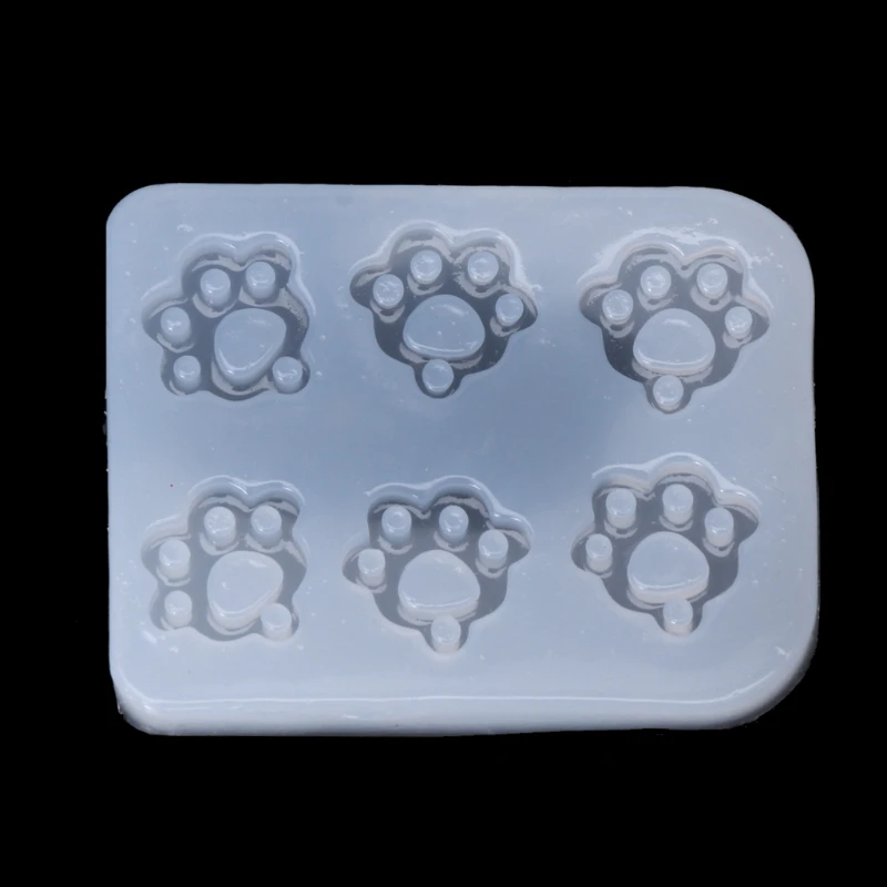 

JAVRICK UV Resin Jewelry Mold Silicone Cat Claw Paws Fondant Mold Jewelry Pendant Making Epoxy Resin Mold Tool Craft Christmas